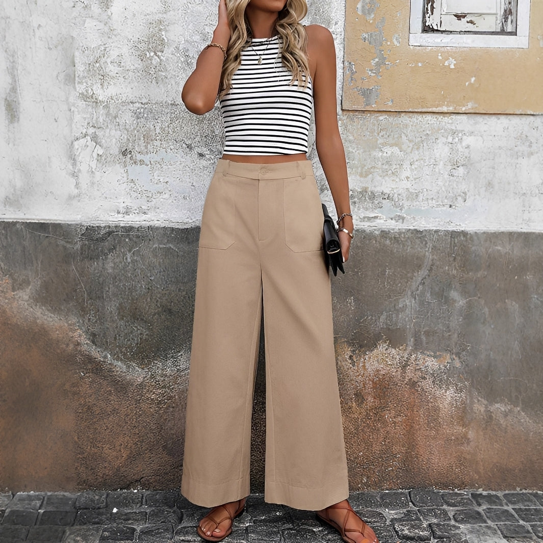 Sofia - High-Waisted Relaxed Trousers