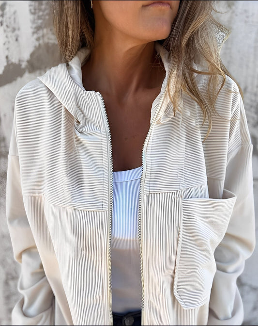 Gillian - Hoodie drawstring for women jacket