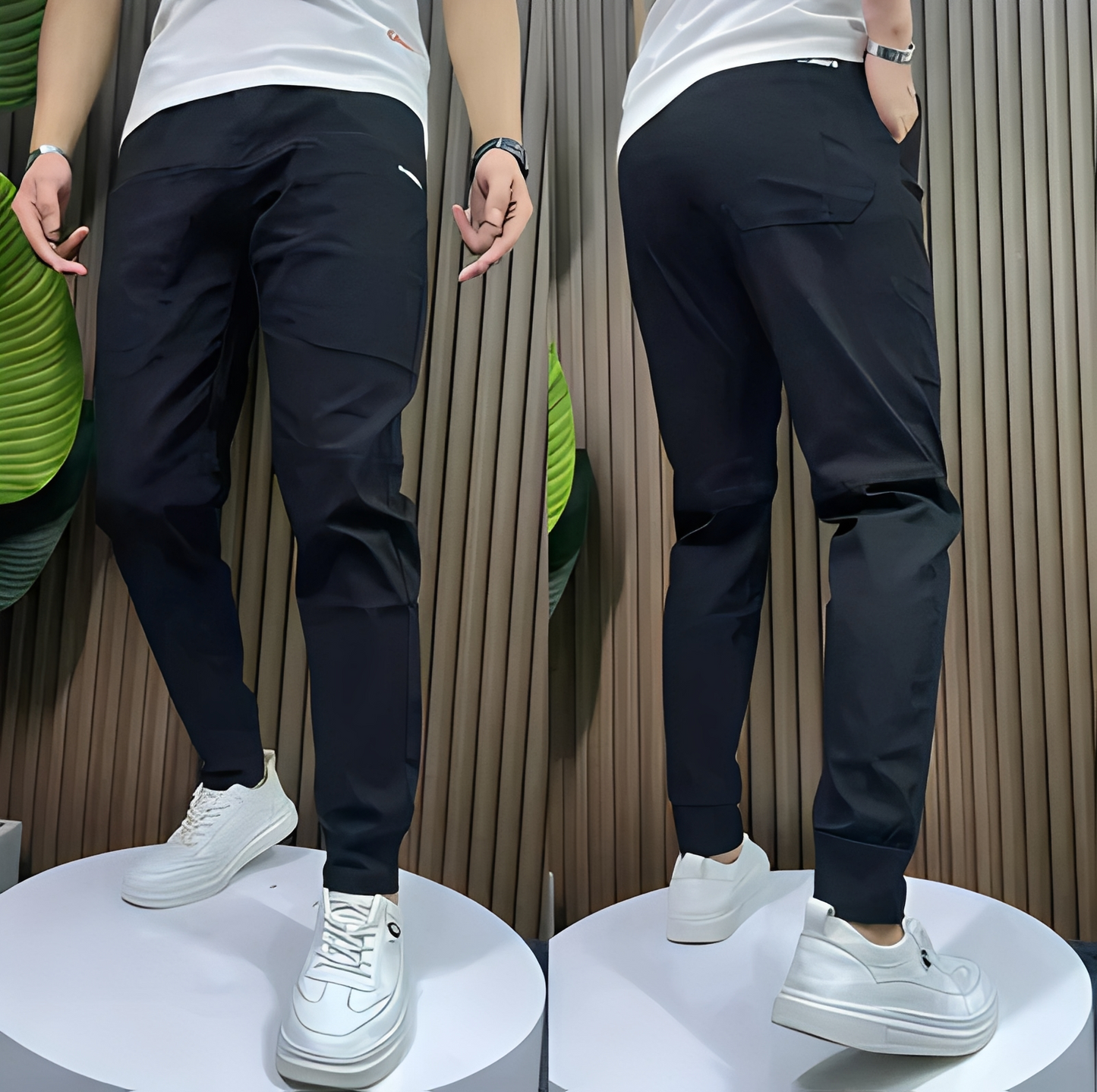 Khenny - Elastic pants for men