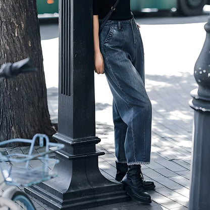 Shirlee - Στιλάτα τζιν παντελόνια με ψηλή μέση για γυναίκες