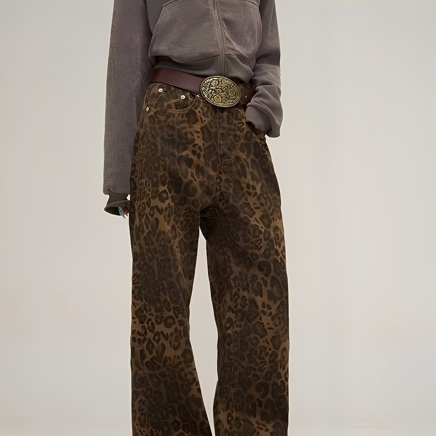 Felecia - Στιλάτα τυπωμένα baggy τζιν για γυναίκες