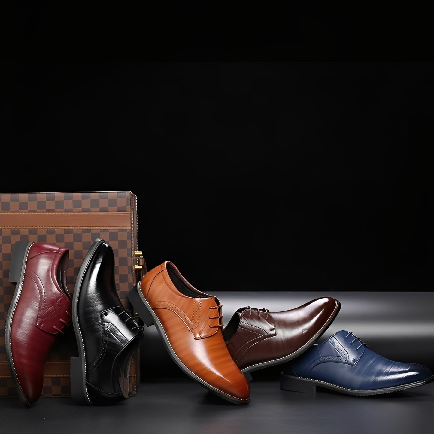 Desmond - Official Leather Shoes with Brogue Details for Men