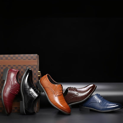 Desmond - Official Leather Shoes with Brogue Details for Men