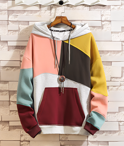 Stephen - Colorful, casual hoodie for men