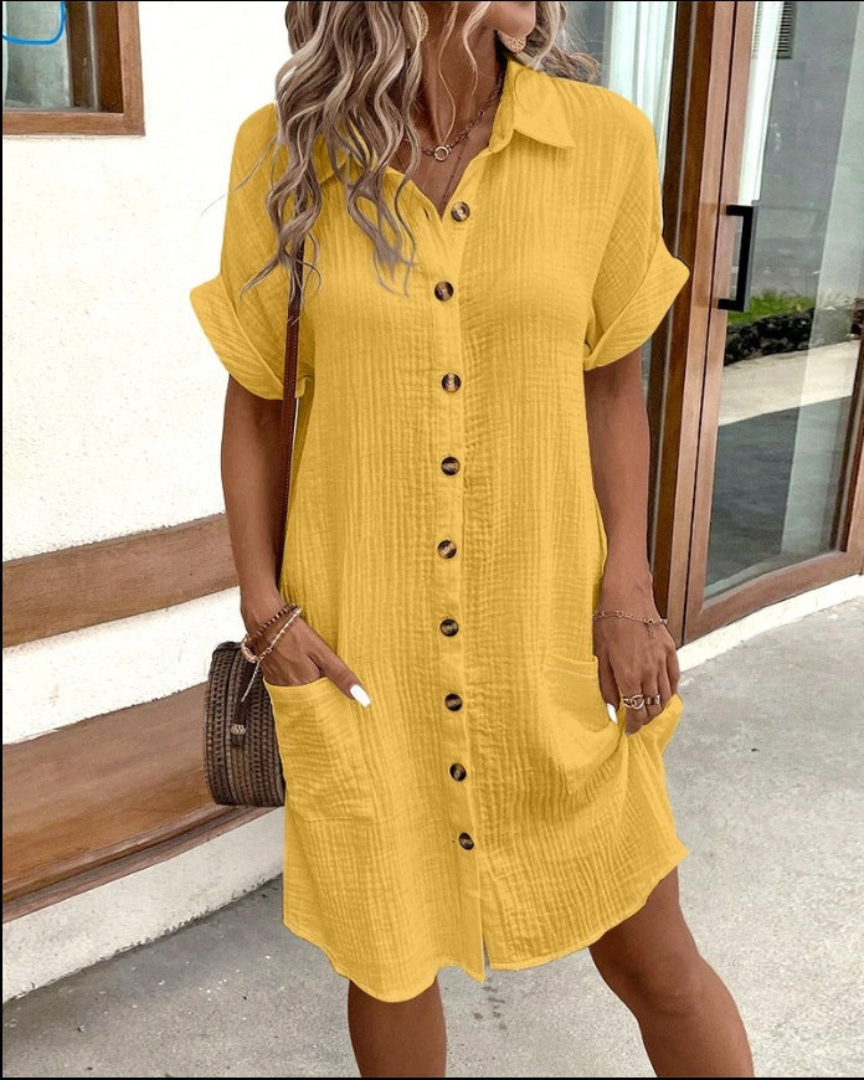 Clara – Elegant shirt dress for women