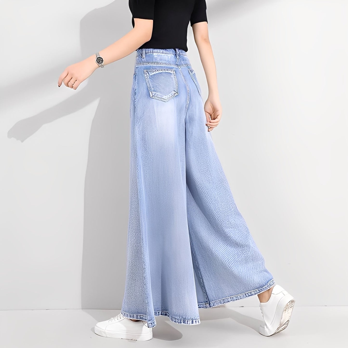 Jasmine - Στιλάτα παντελόνια με φαρδιά μπατζάκια για γυναίκες