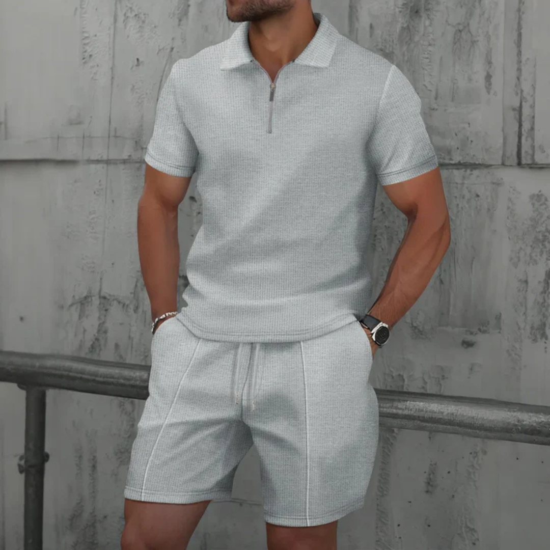 Zephyr - Men Cotton Co-ord Set in Relaxed Style