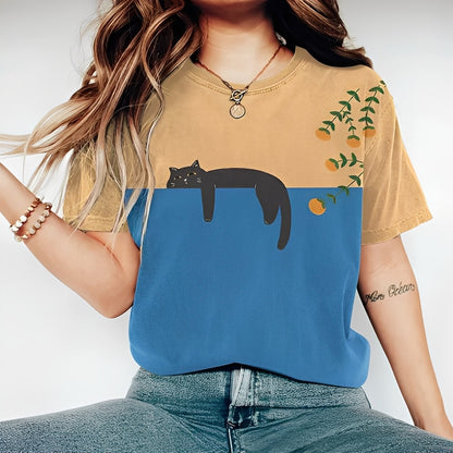 Alvina - Καθημερινό T-Shirt με Σχέδιο για Γυναίκες