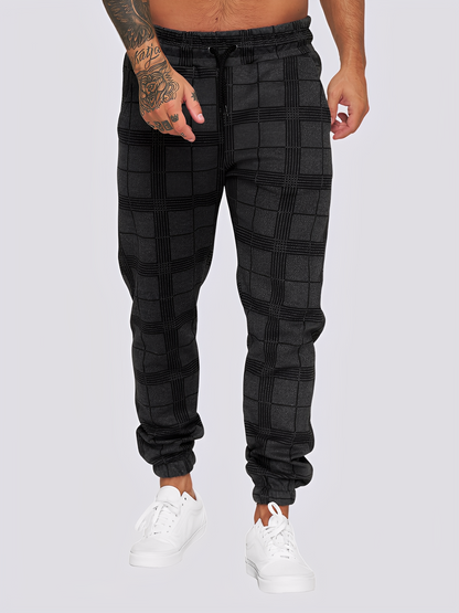 Jaeden - Στιλάτο καρό παντελόνι για άνδρες