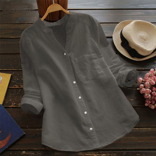 Elma - A comfortable and loose linen and cotton shirt