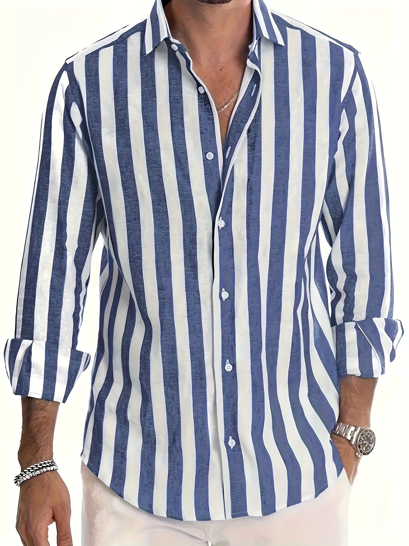 Harold - Long-sleeved shirt with contemporary lines