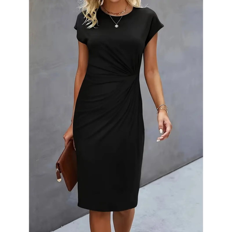 Elina – Formal women's dress with short sleeves