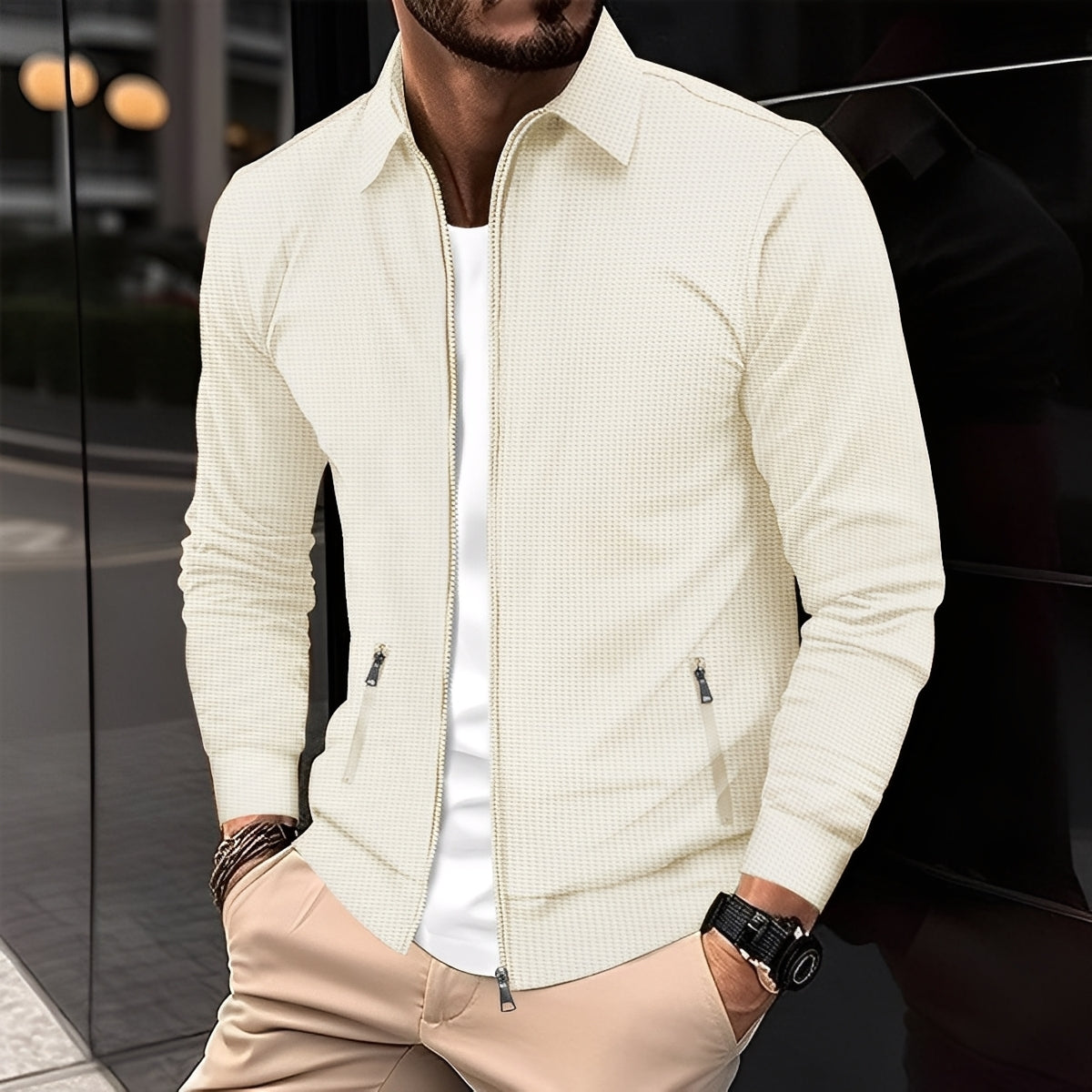 Norton - Modern zip-up jacket for men