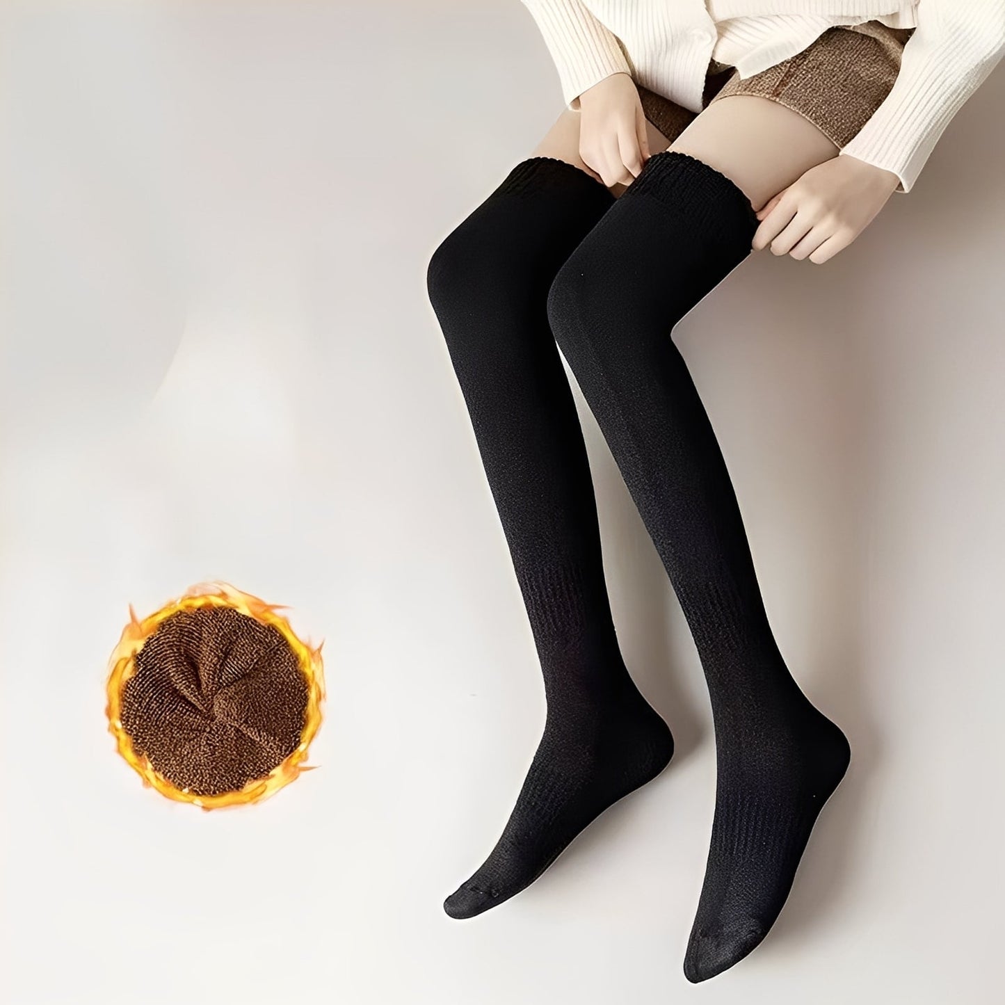 Shirlee - Στιλάτες, ζεστές, παχιές overknee κάλτσες