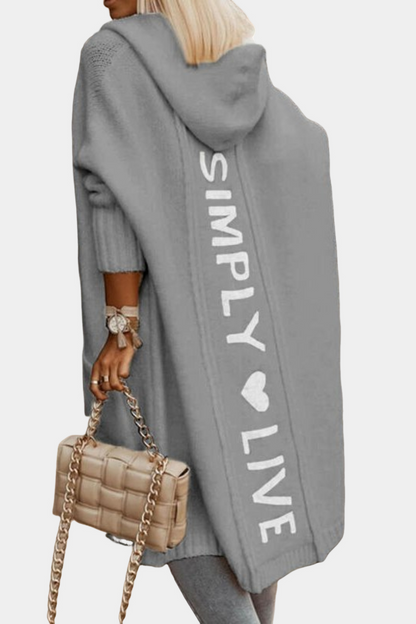 Melyssa - Relaxed, cheerful effort, long knit for women