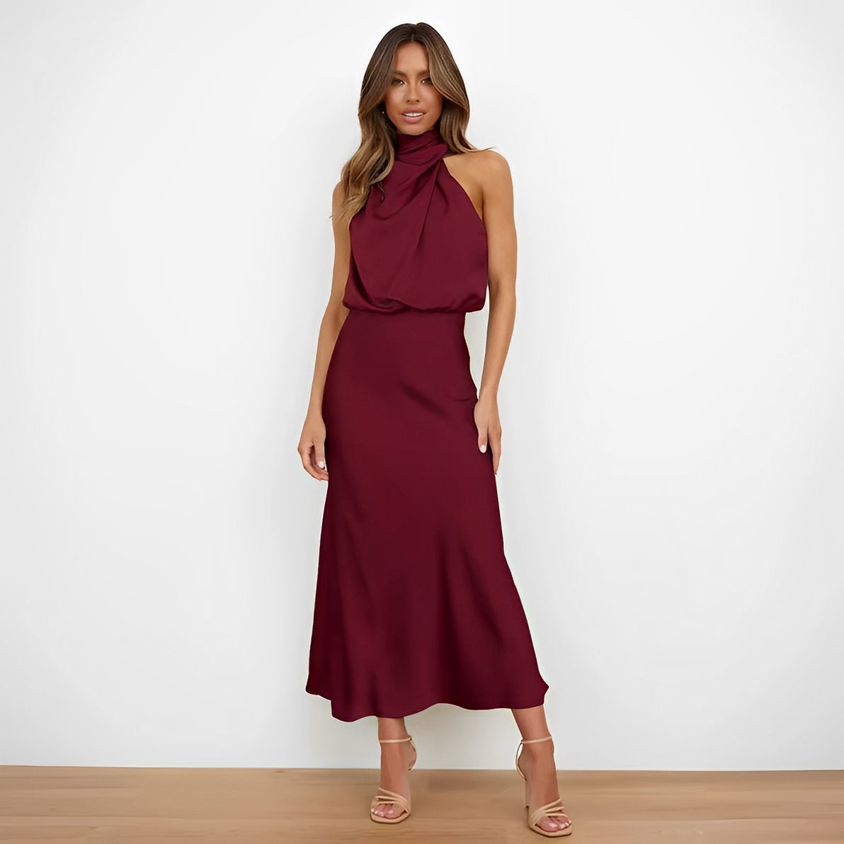 Marley - Elegant Women's Satin Dress for the Evening