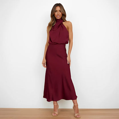 Marley - Elegant Women's Satin Dress for the Evening