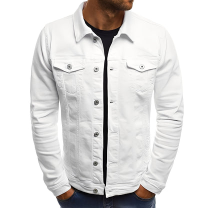 Steven - Στιλάτη Τζιν Ζακέτα με Τσέπες για Άνδρες