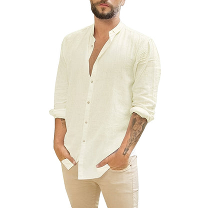 Johnny - Simple Button-Front Shirt for Men