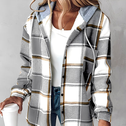 Briana - Casual, warm hooded cardigan for women