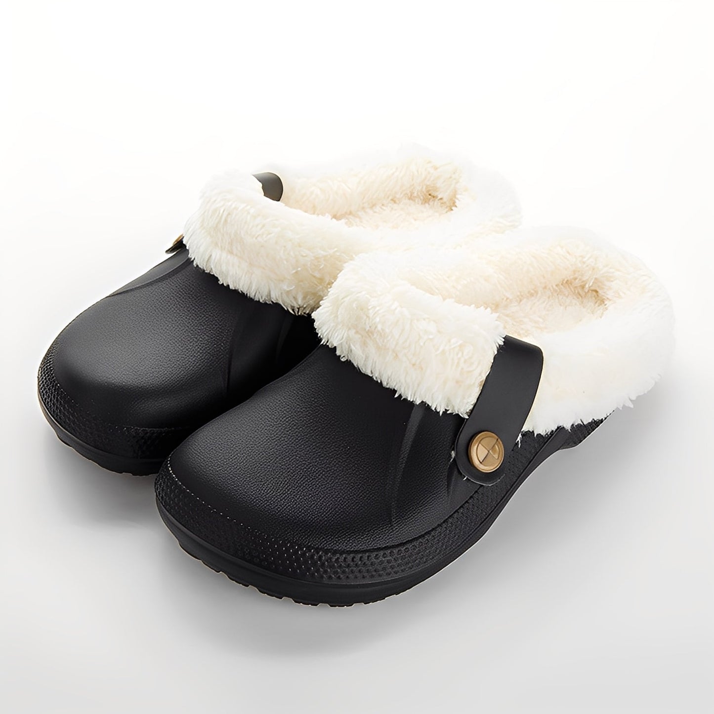Melba - Warm clogs with fleece lining for women