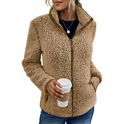 Larissa - Stylish, warm fleece jacket for women