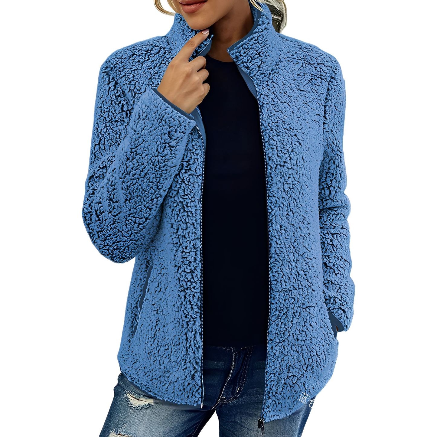 Alethea - Κομψό Fleece Σακάκι για Γυναίκες
