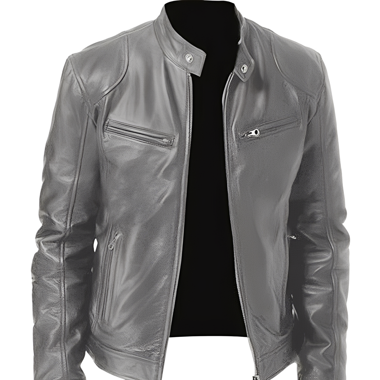 Crawford - Daily, slim fit leather jacket for men