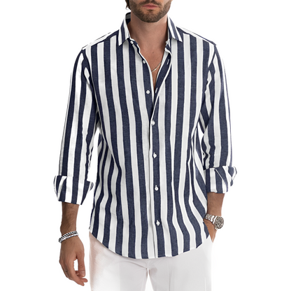 Greyson - Comfortable summer shirt with stripes for men