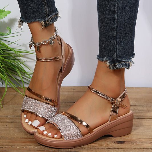 Xanthia - Everyday Platform Sandals with Open Toe for Women