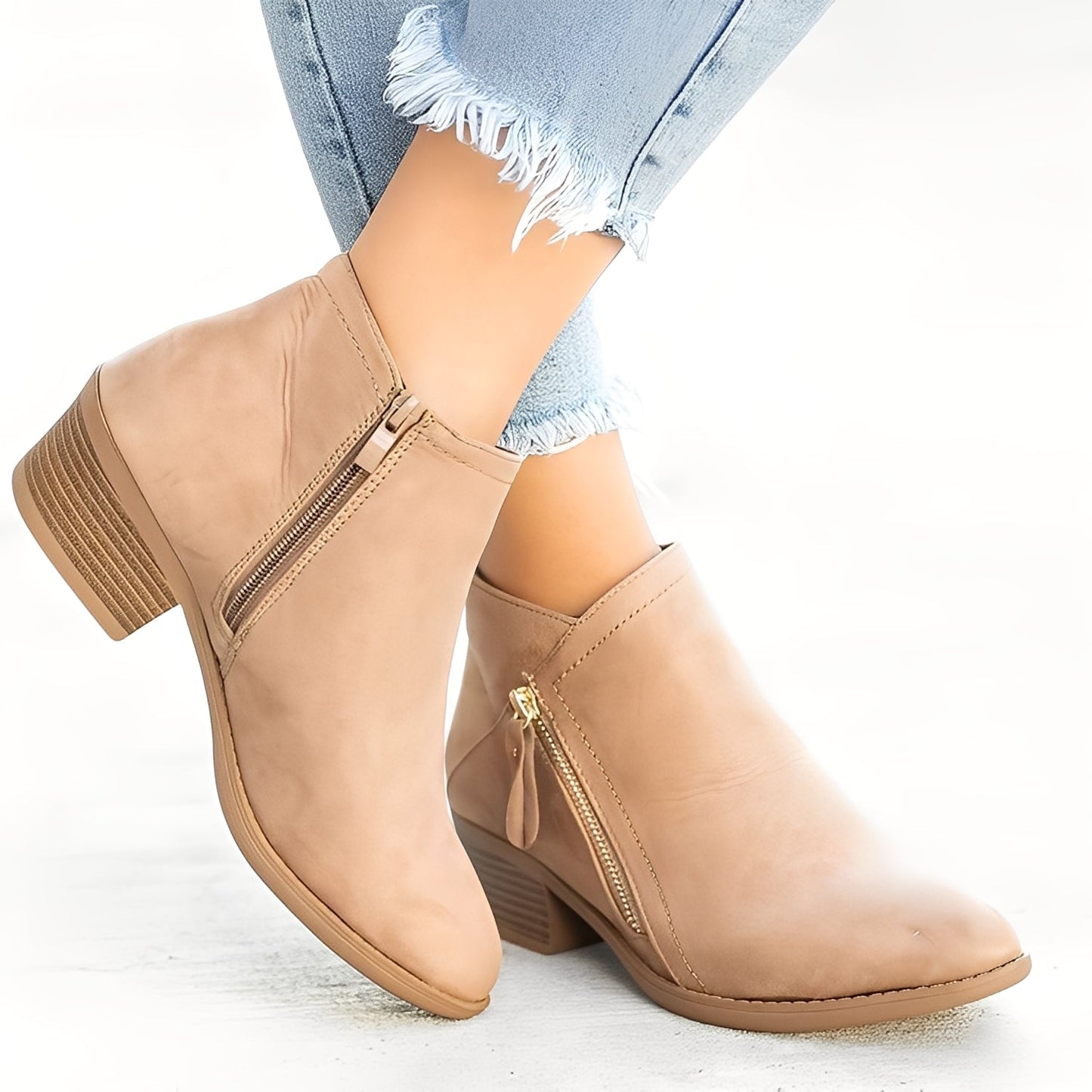 Mirabelle - Stylish Ankle Boots with Zipper for Women