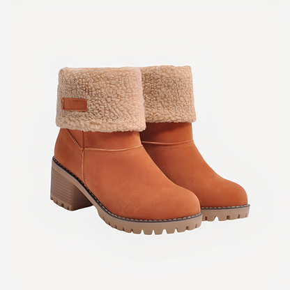 Claudia - Elegant, warm winter boots with heels for women