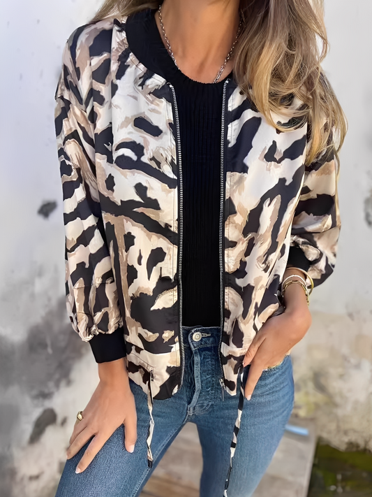 Ryana - Elegant zip-up jacket for women