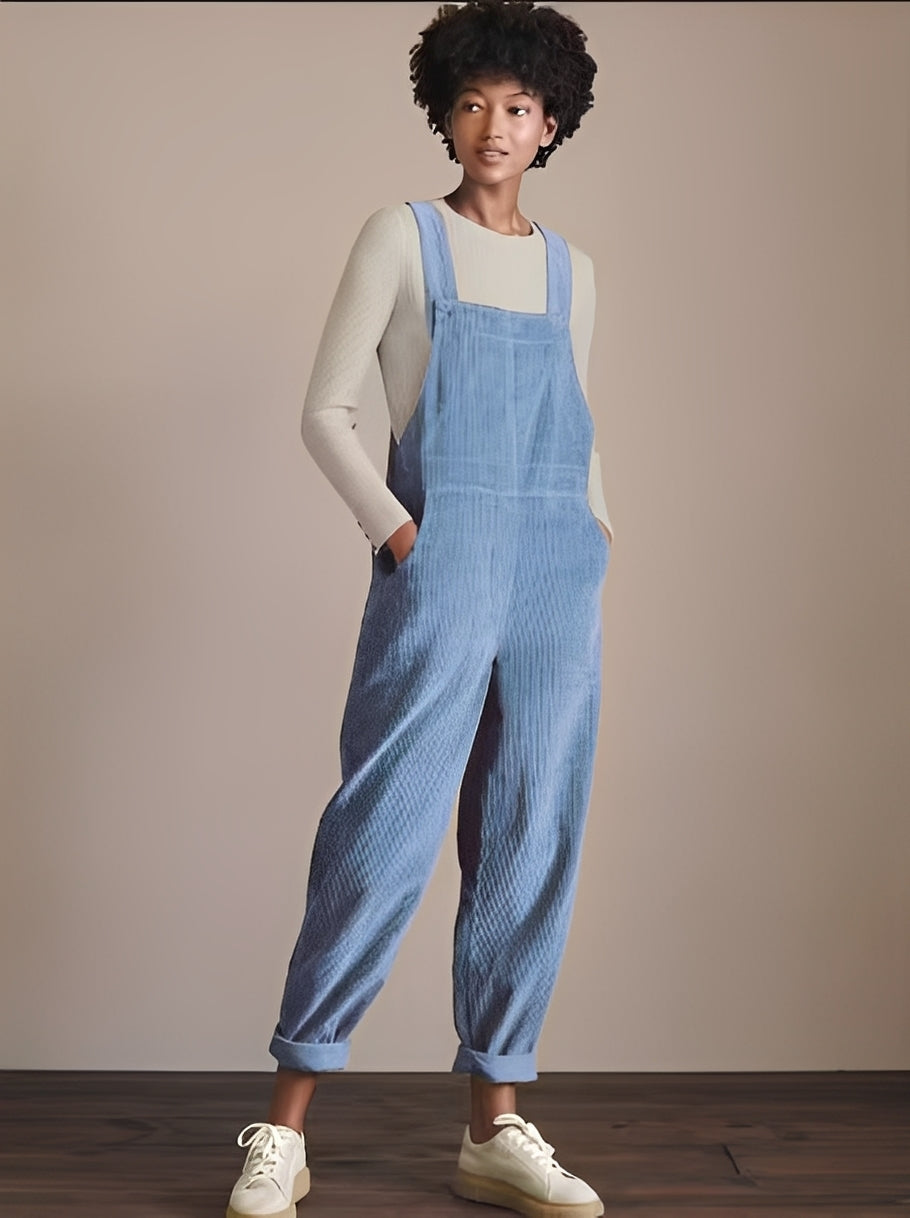 Kristina - Stylish women's corduroy jumpsuit