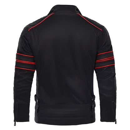 Jerold - Stylish Leather Motorcycle Jacket for Men