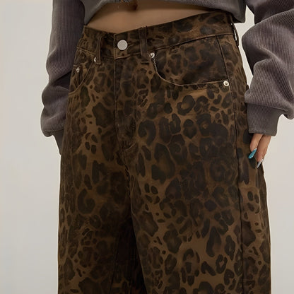 Felecia - Στιλάτα τυπωμένα baggy τζιν για γυναίκες