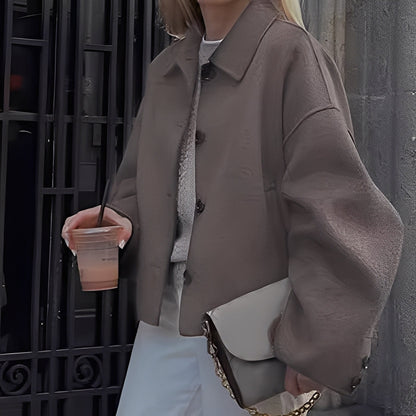 Patricia - Stylish jacket with a loose lapel for women