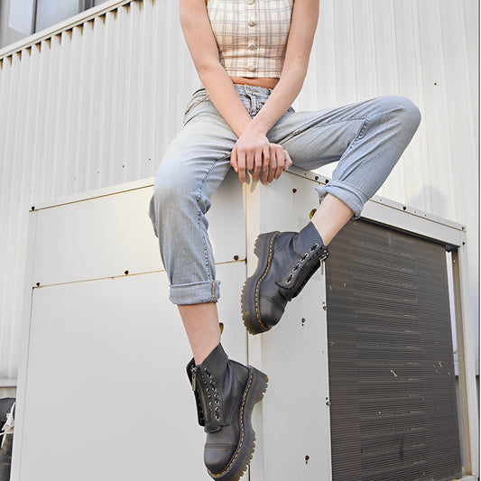 Payton - Comfortable Women's Boots with Wide Heel