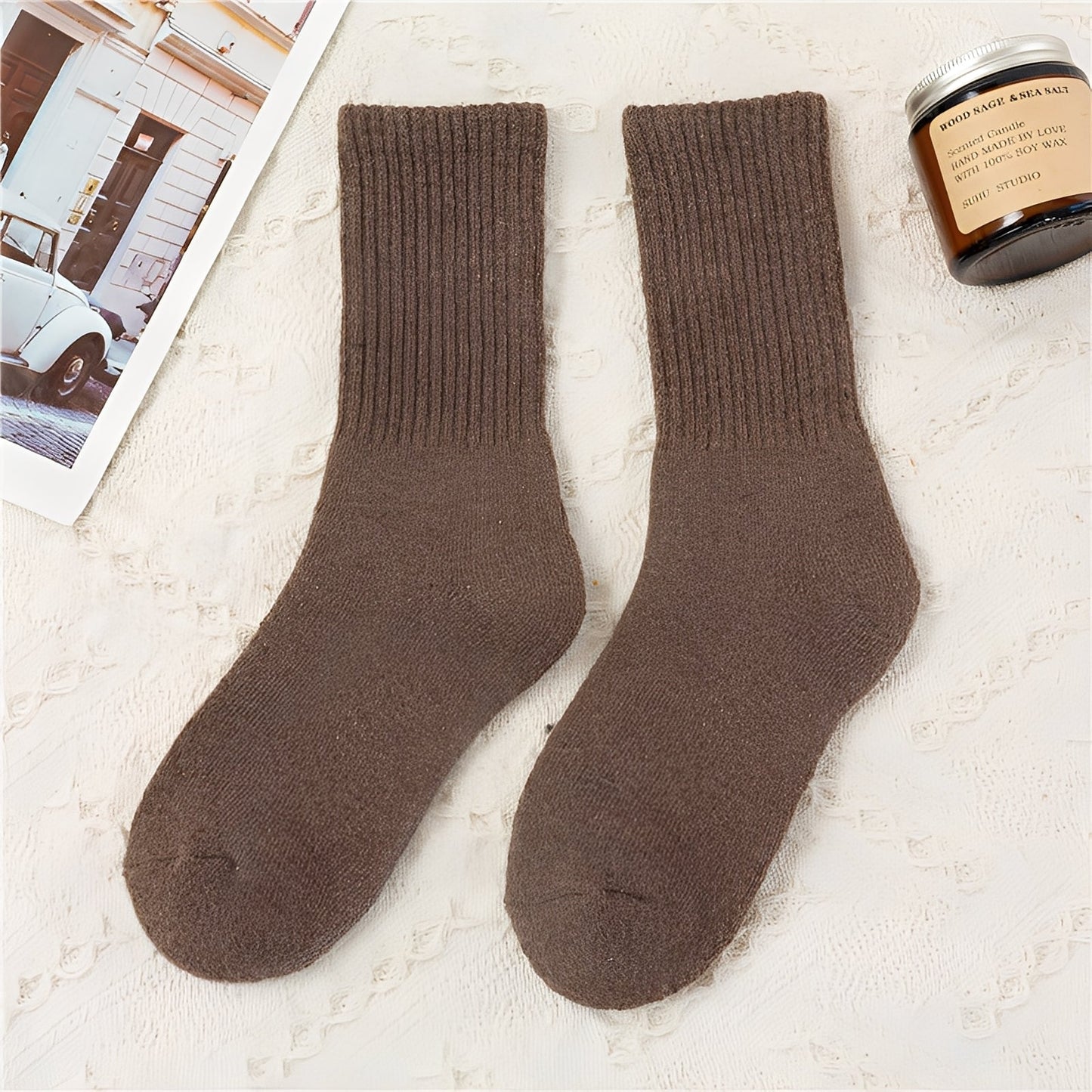 Carmella - Chaussettes Unisex Décontractées, chaudes et épaisses