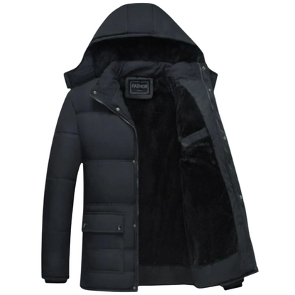 Hugo – Black Winter Coat for Men