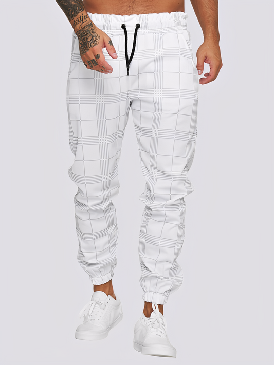 Jaeden - Στιλάτο καρό παντελόνι για άνδρες