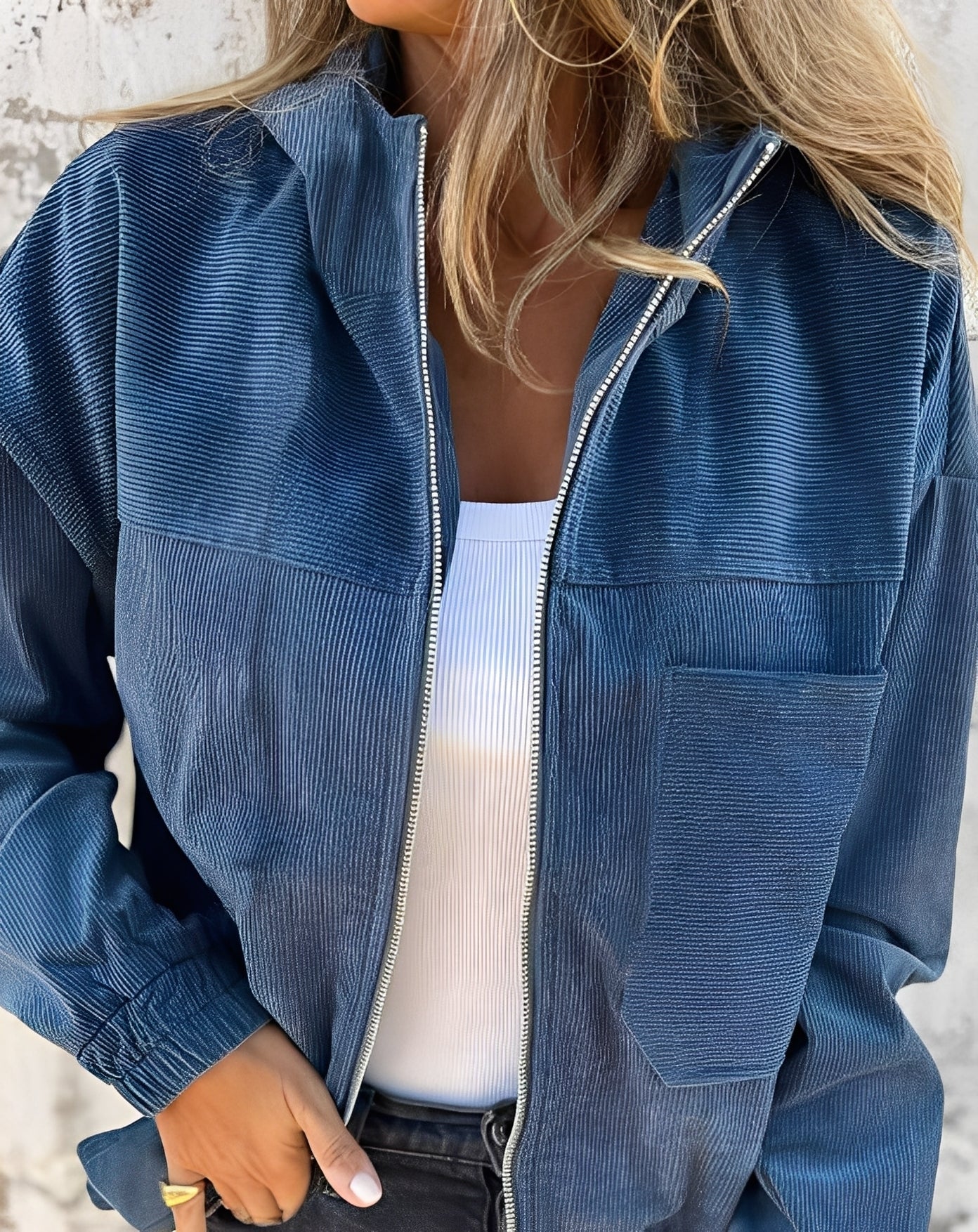 Gillian - Hoodie drawstring for women jacket