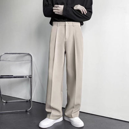 Caleb - Elegant, casual straight-leg pants for men