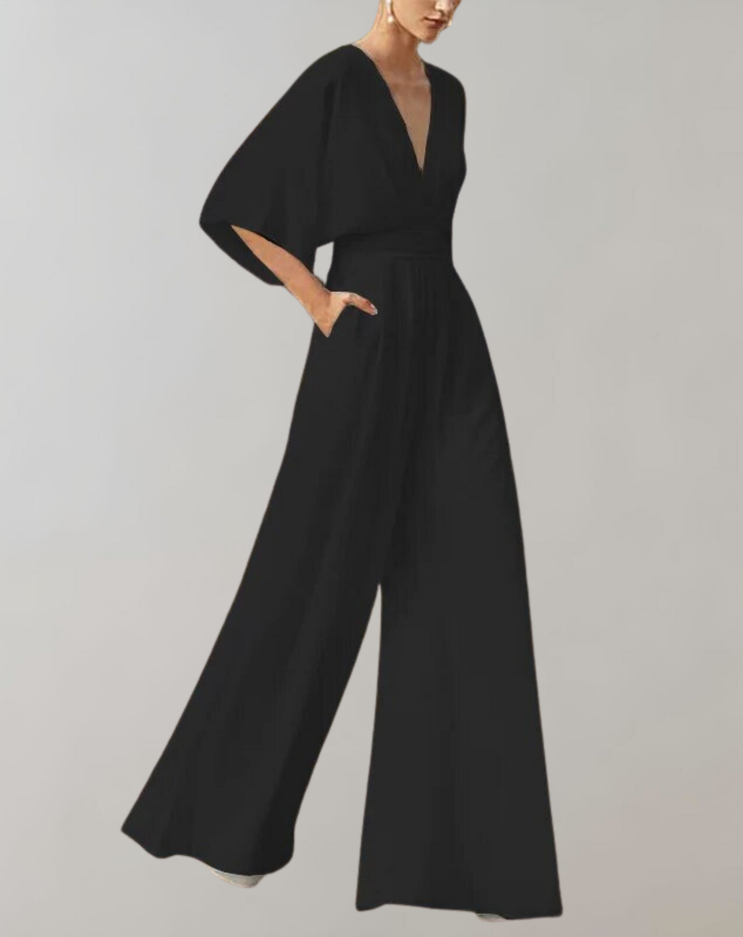 Melanie - Casual-Overall με πλατιά πόδια