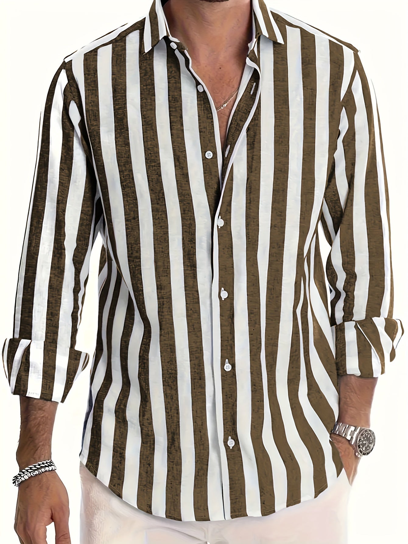 Harold - Long-sleeved shirt with contemporary lines