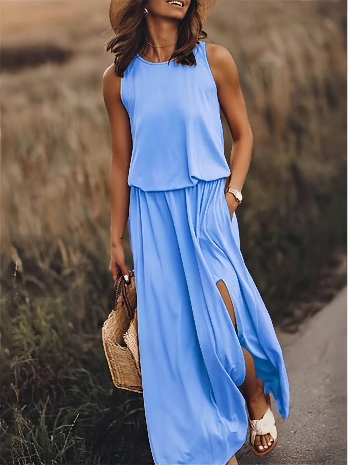 Edna - Boho Maxi Dress made of Modal in Stylish Design