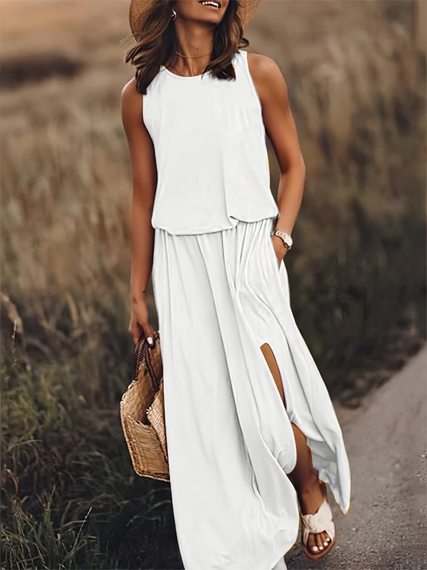 Edna - Boho Maxi Dress made of Modal in Stylish Design