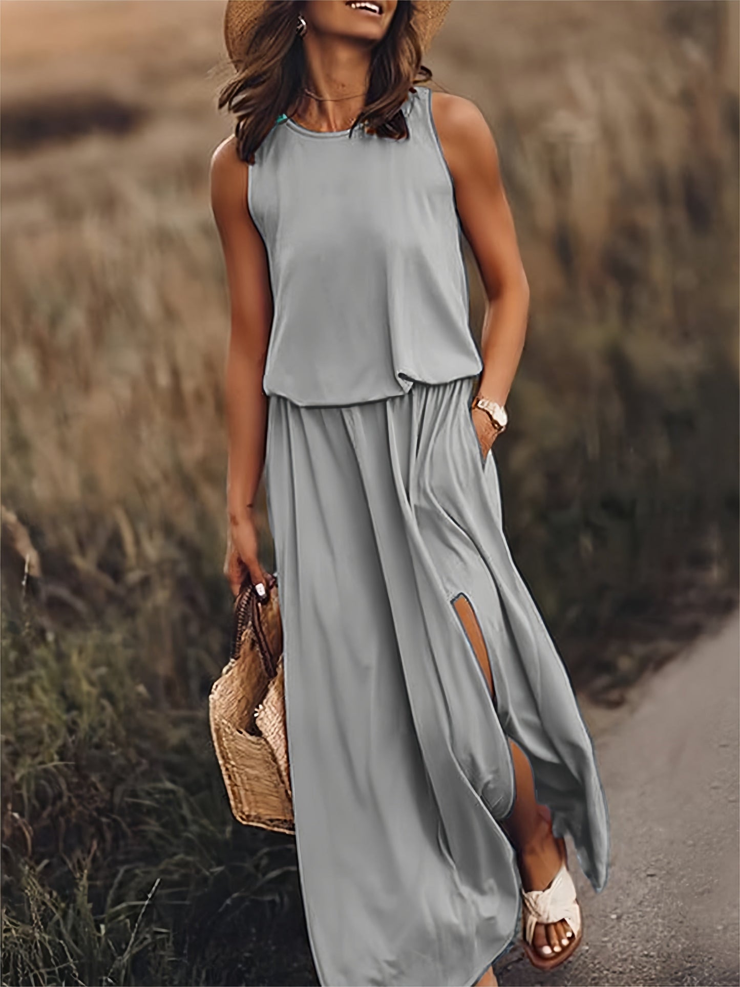 Edna - Boho Maxi Dress made of Modal in Stylish Design