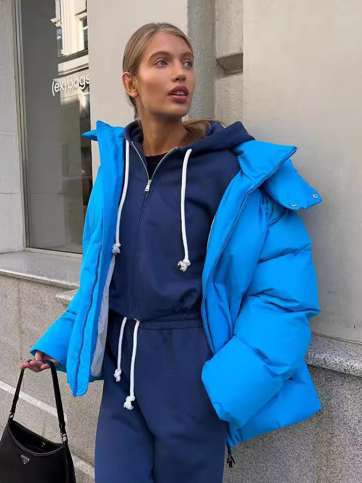 Louisa - Padded short jacket with hood