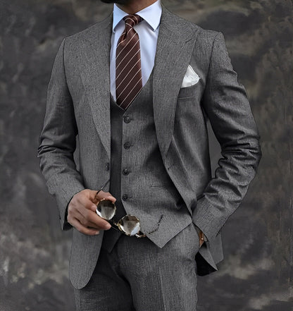 Cordell - Κομψό, επίσημο τριών κομματιών κοστούμι για άνδρες